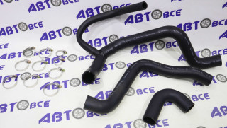 Патрубки радиатора ВАЗ-1118 (комплект 3шт) с хомутами ПРАМО