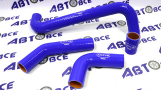 Патрубки радиатора ВАЗ-2104-07 (алюминиевые ) (комплект 4шт) (4-слойные ) силикон TECHNIK