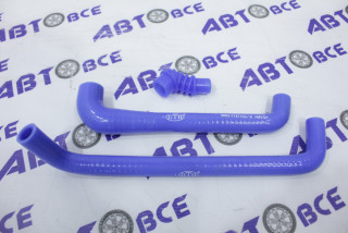 Патрубок РХХ ЗМЗ-405 (силикон) (синий) (комплект 3шт.) ПТП