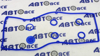 Прокладка клапанной крышки ЗМЗ-405, 409 ЕВРО-3 (синий силикон + уплотнители свечного колодца) КВАДРАТИС