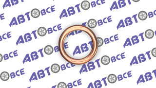 Прокладка сливной пробки поддона (картера) для HYUNDAI, BMW, VOLKSWAGEN (медь) КВАДРАТИС