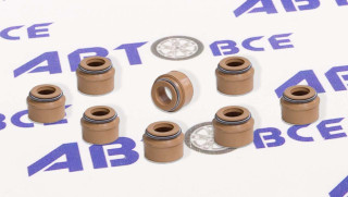 Сальники клапанов - маслосьемные колпачки 8V (комплект 8шт) ВАЗ-2101-2107-2121-2123-2110-2115-1118-2190-ЗАЗ-SENS-Таврия GALLANT