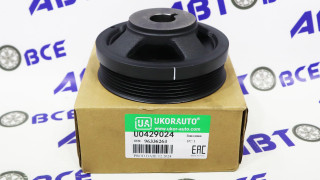 Шкив коленвала Aveo 1.4-1.5-1.6 (высокий вылет) UKORAUTO