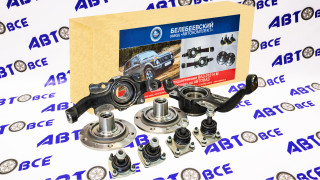 Ступичный узел - кулак поворотный+ступица+подшипник+шаровые (усиленный- под цельный подшипник) ВАЗ-21214 комплект 2шт (24шлица) Бзак