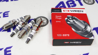 Свечи (на 16 клапанн) Ваз-2110-1119-2170-2190-Largus-Vesta-X-ray(1.6) Lanos-Nexia-Aveo-Lacetti-Nubira-(Cruze-109лс) 4 шт (3 контакта) WEEN