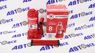 Домкрат гидравлический бутылочный 8т (200-405мм) AUTOPROFI