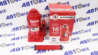 Домкрат гидравлический бутылочный 16т (225-445мм) AUTOPROFI