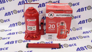 Домкрат гидравлический бутылочный 20т (235-440мм) AUTOPROFI
