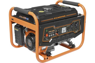 Генератор 220V (бензиновый) CARVER PPG-3600 LT-168F-1 01.020.00003  Мощность 2,5 - 2,8кВт CARVER