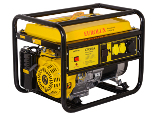 Генератор 220V (бензиновый) EUROLUX G9500A Мощность 8,0 - 8,5кВт EUROLUX