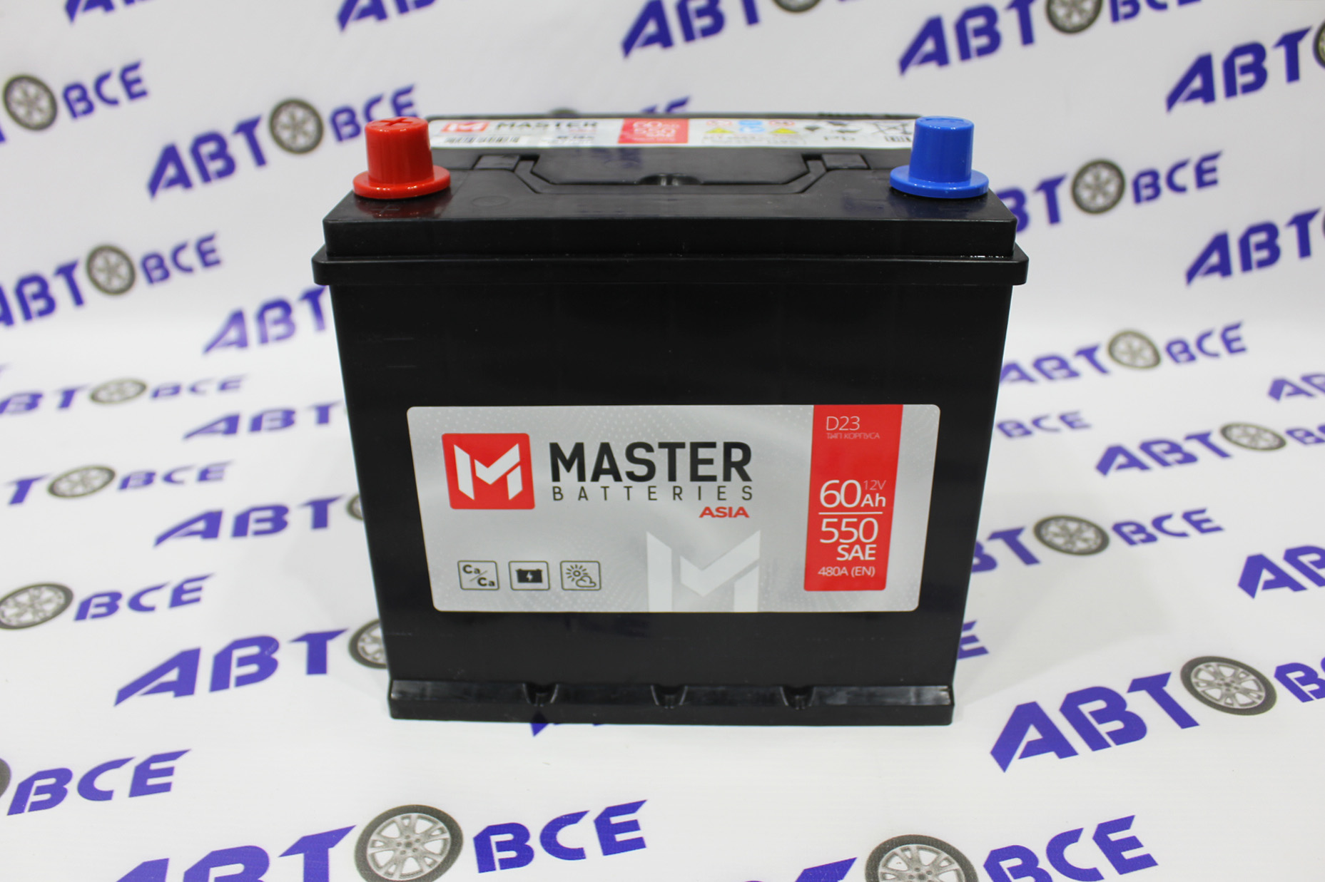 Аккумулятор 60А MASTER гост (ПП левый+) (230/175/220) Азиат Беларусь 