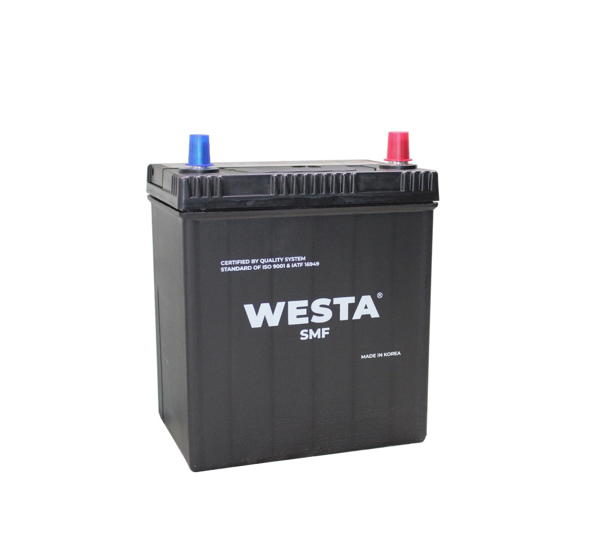 Аккумулятор 42А (370A) WESTA евро ( ОП правый +) Азиат (187/127/225) Корея