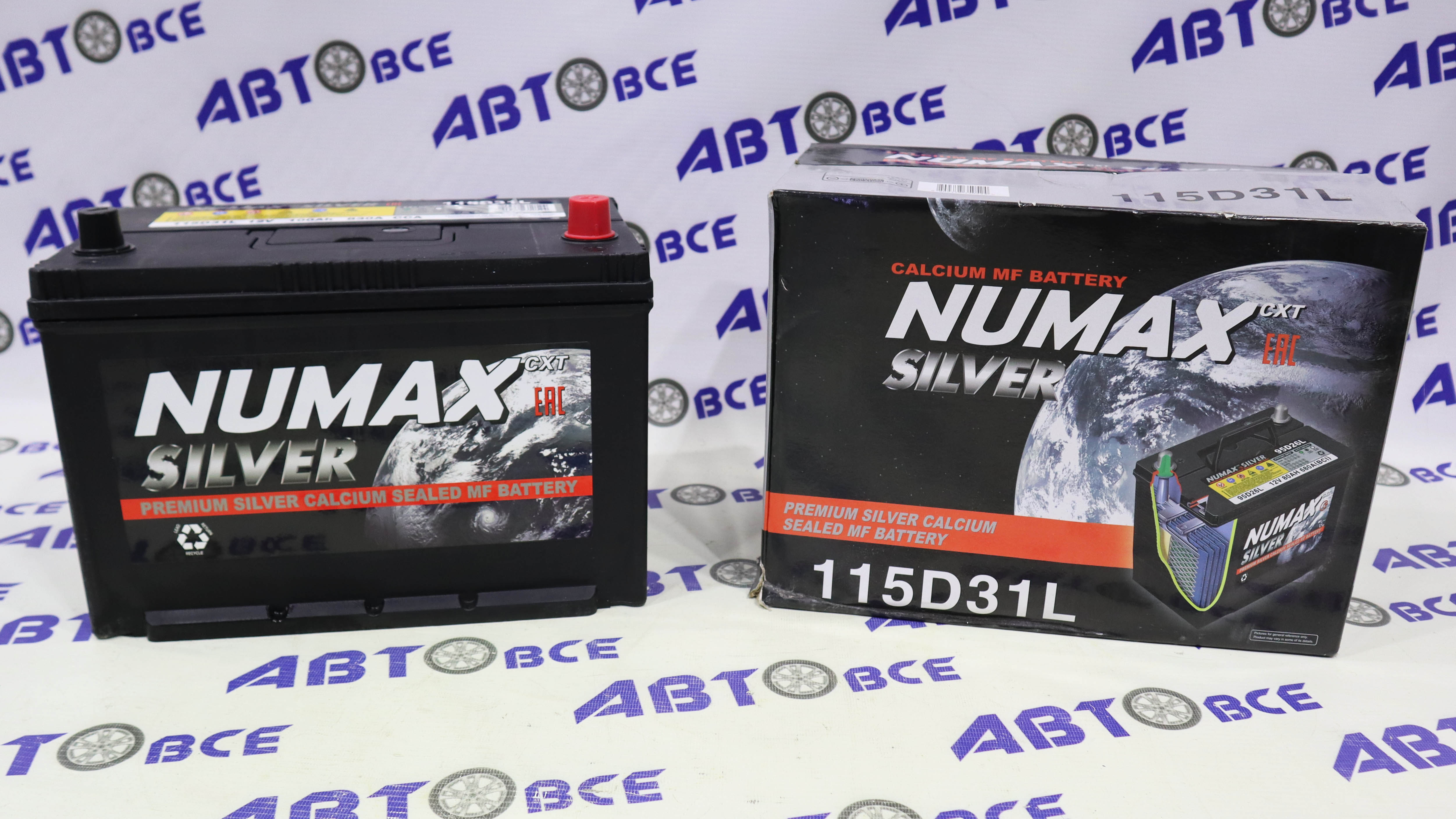 Аккумулятор 100А NUMAX SILVER евро (ОП правый+) (353*175*190) Азиат Корея  