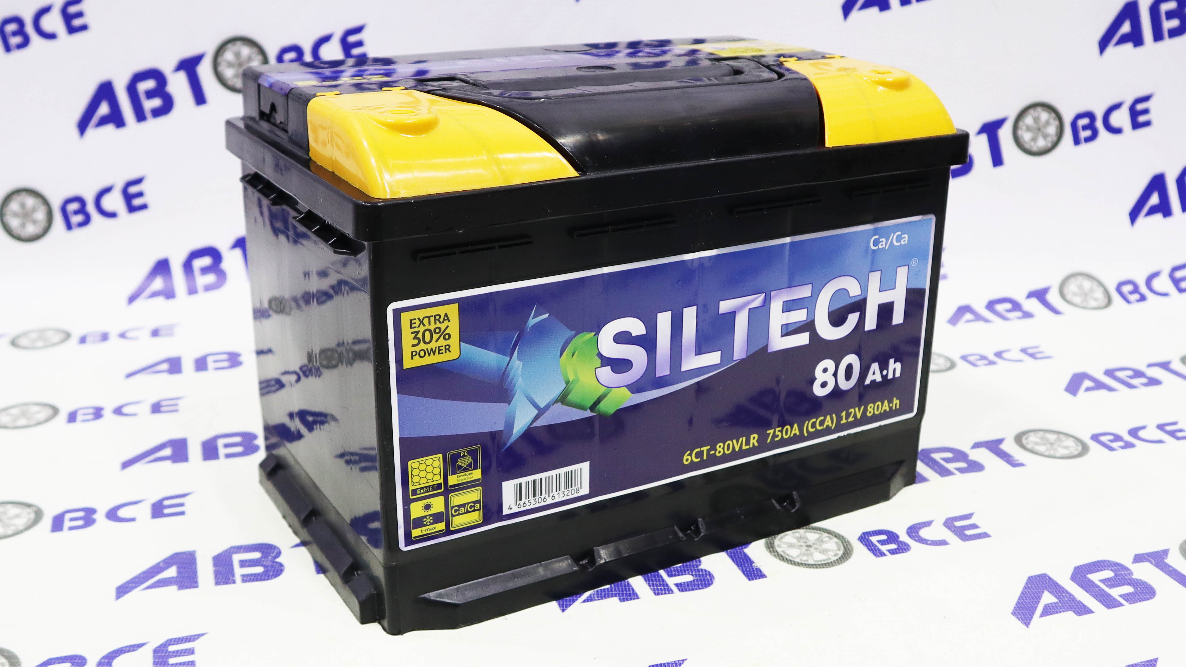 Аккумулятор 80А SILTECH евро (ОП правый+) (278*175*190) Россия