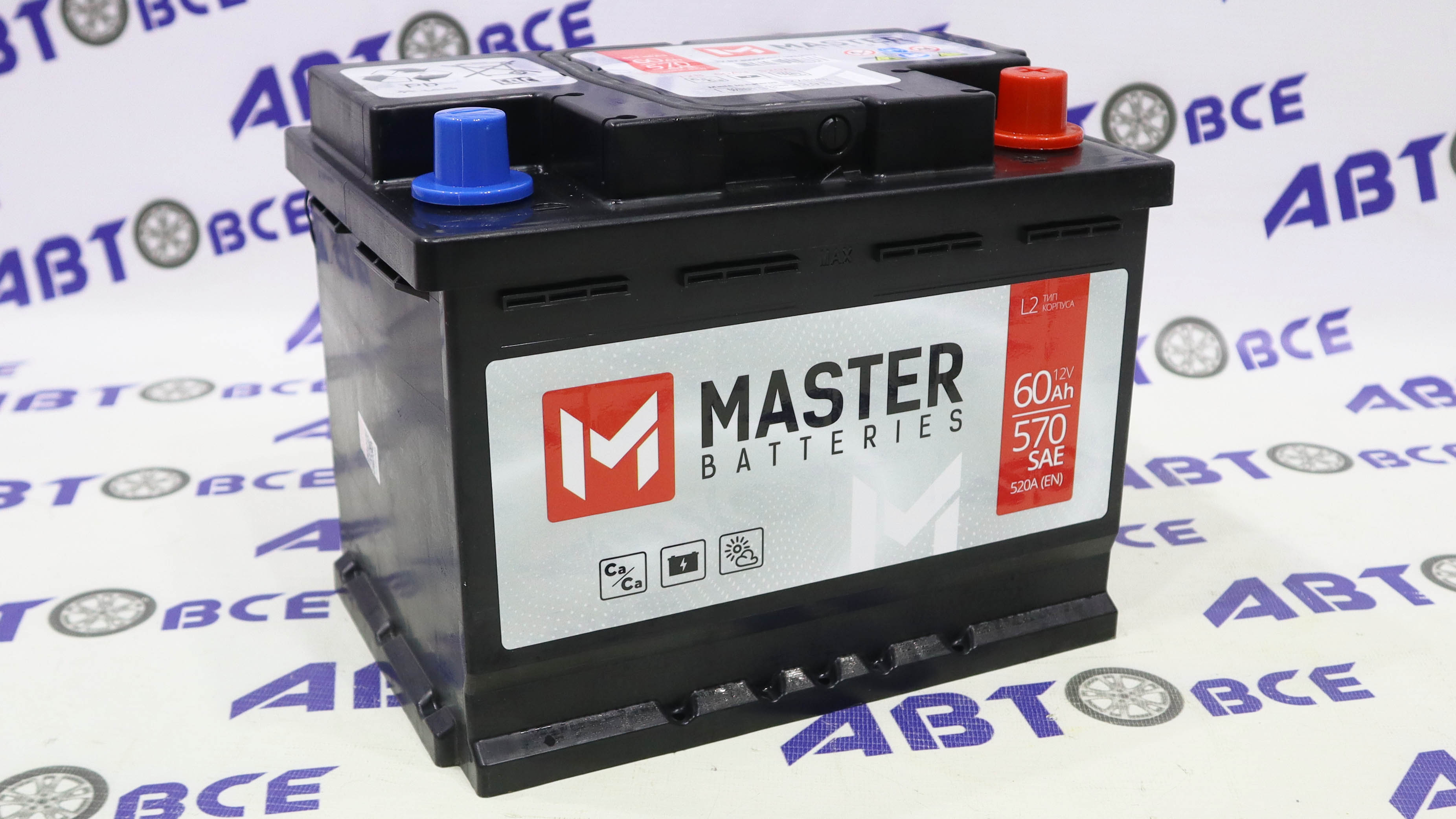 Аккумулятор 60А MASTER евро (ОП правый+) (242/175/190) Беларусь