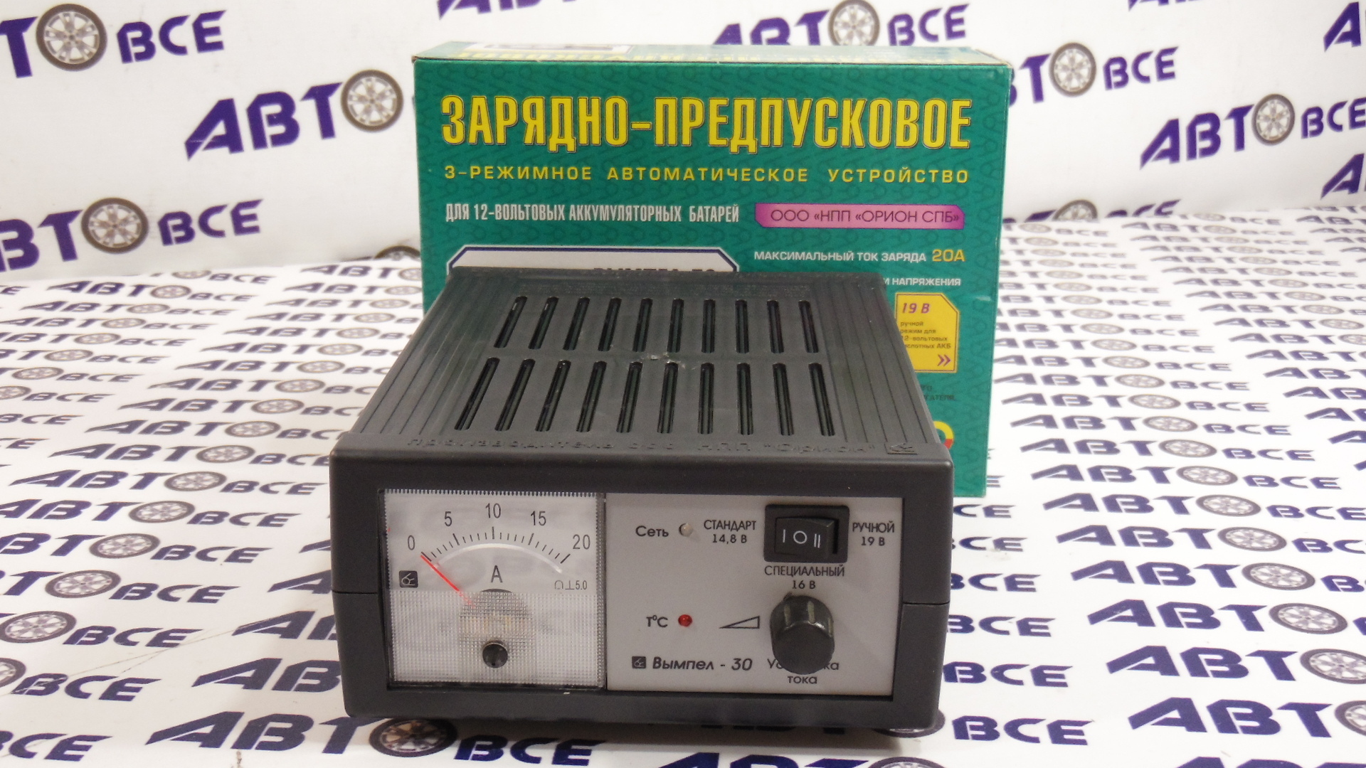 Зарядное устройство для АКБ (зарядно предпускавое) 12-14.8-16-19V  20А Вымпел-30