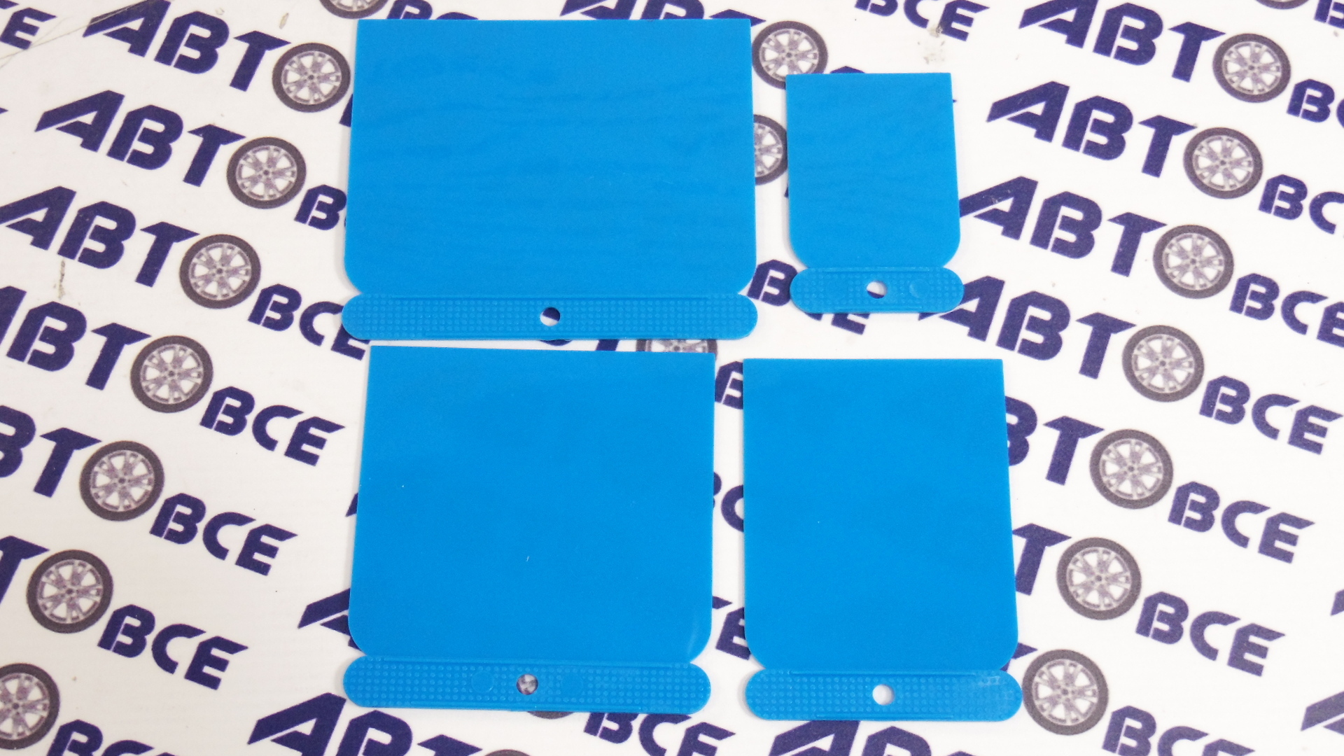 Набор пластиковых шпателей (4шт) синие (50*80*100*120мм)