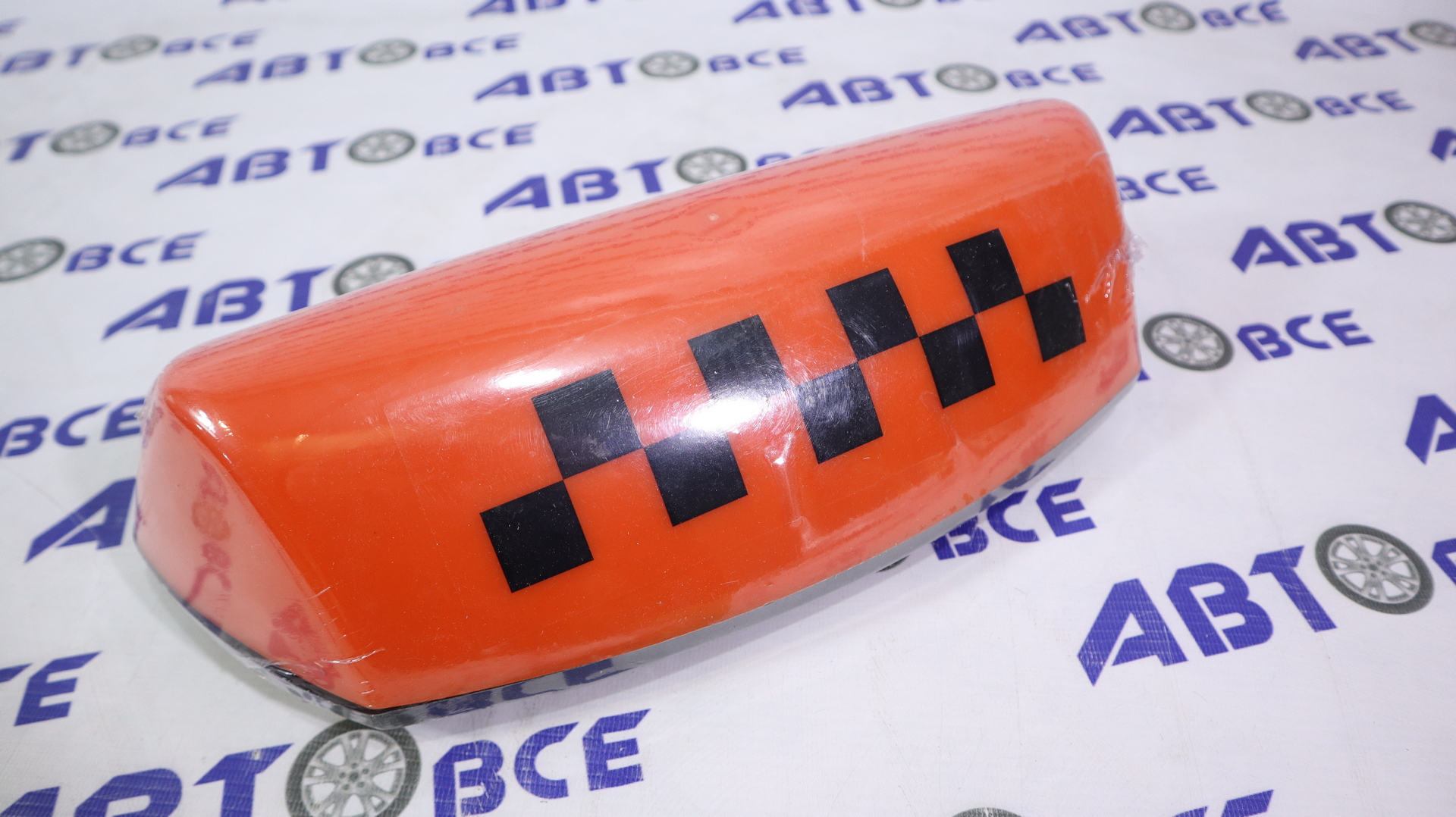 Световое табло TAXI Шашки большое (38*13,5*9,5 см) оранжевое на магните с подсветкой