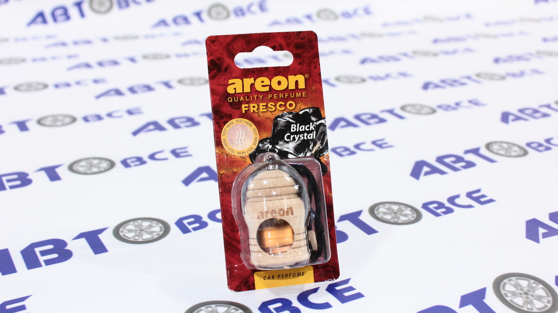 Ароматизатор (освежитель) FRESCO Гель (Бочонок) Черный-Кристалл (4 мл) AREON