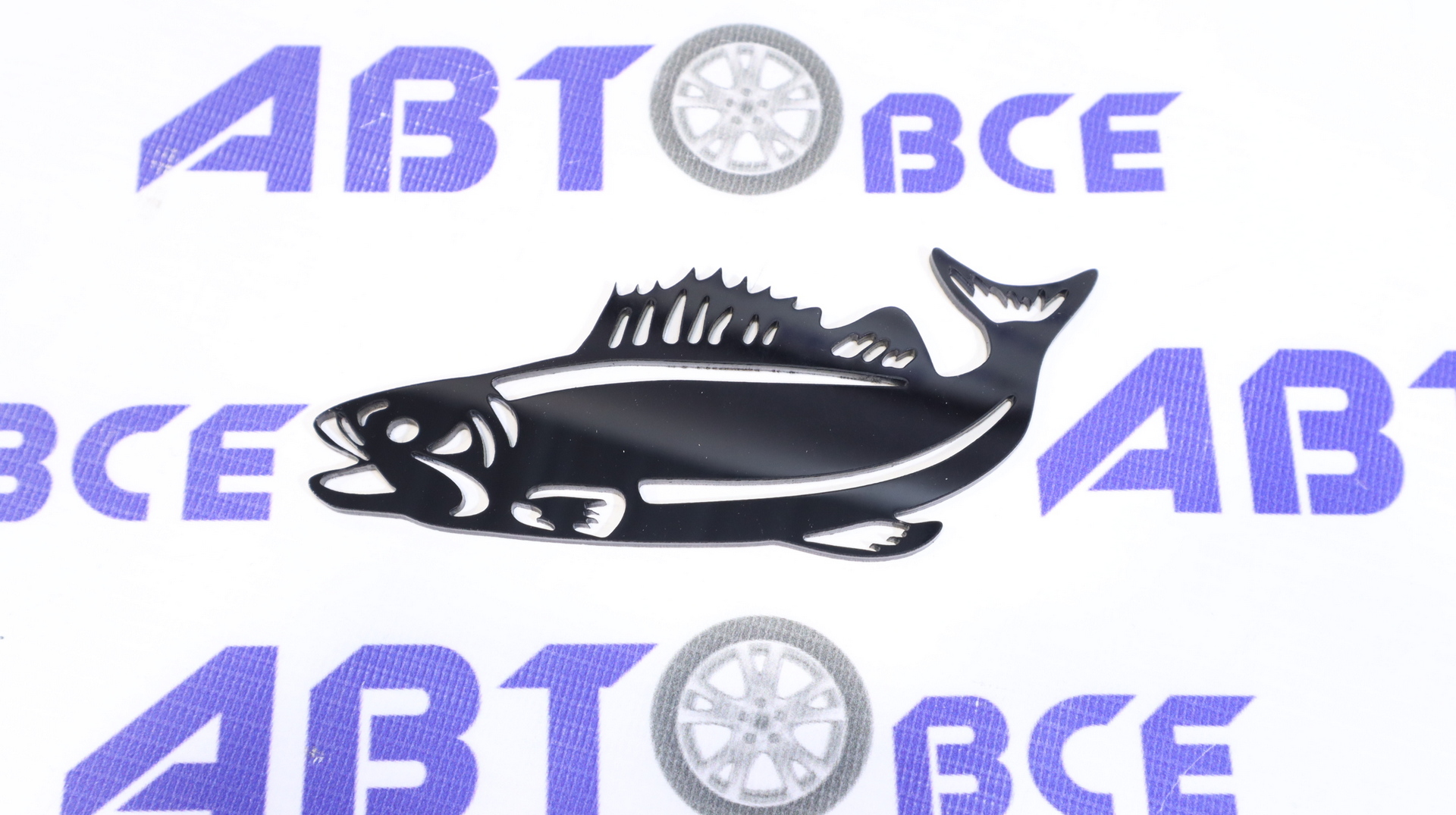 Наклейка рыба АК черная Самара