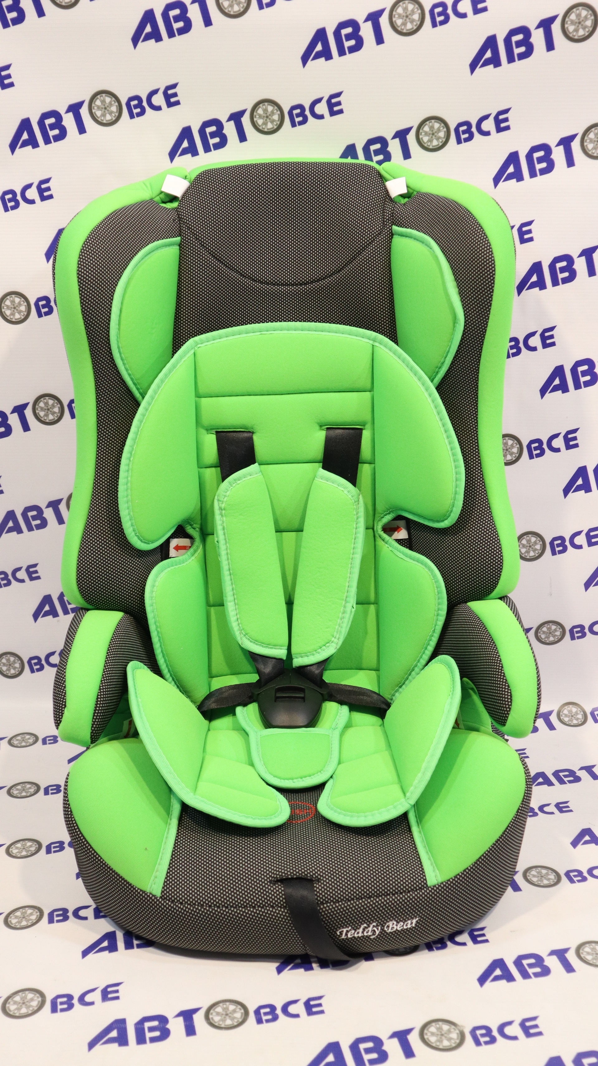 Детское кресло (Teddy Bear) LB 513RF зеленый/черный (9-36кг, группа 1/2/3)