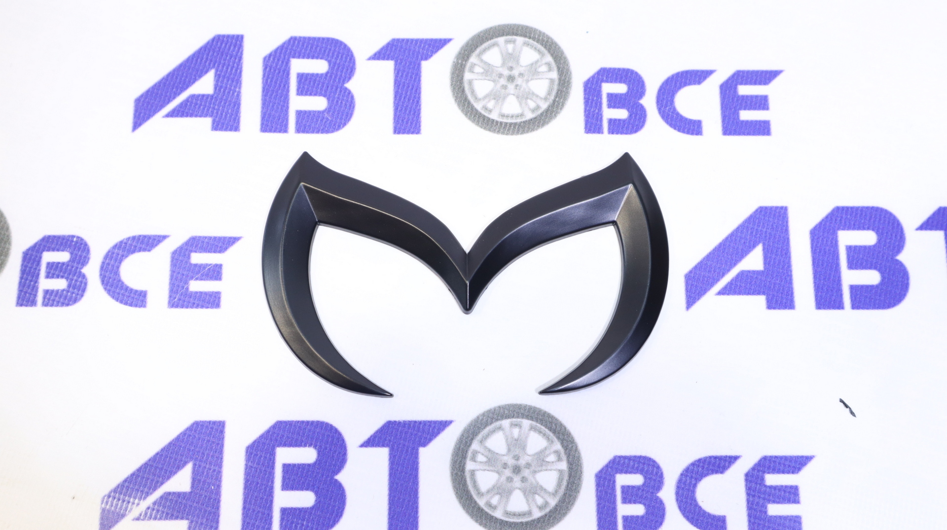 Эмблема наклейка металическая черная MAZDA Самара