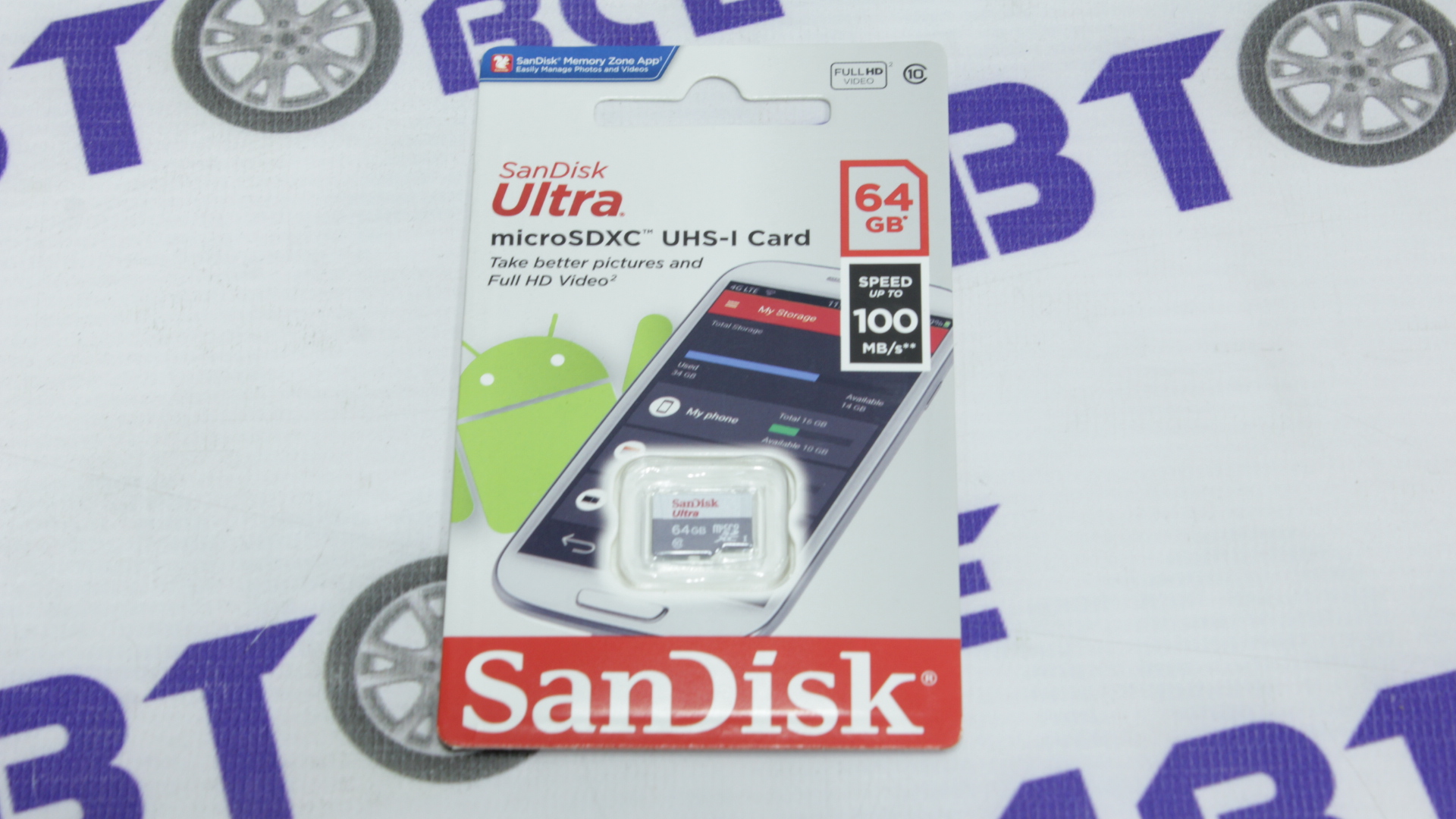 Карта памяти Micro SD XC SanDisk Ultra 100MB/s 64GB без адаптера SANDISK