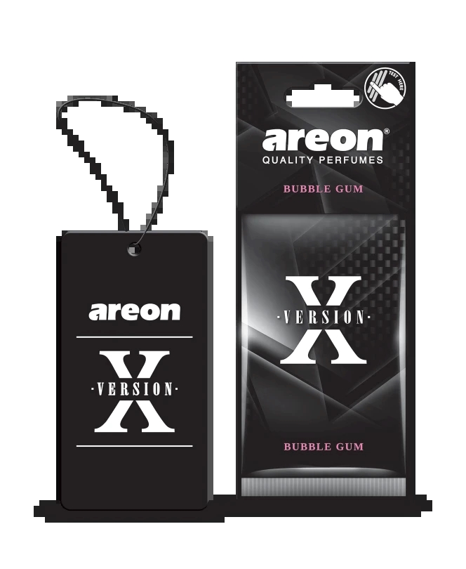 Ароматизатор (освежитель) сухой-большой (лист) Refreshment Liquid X-Ver Bubble Gum AREON