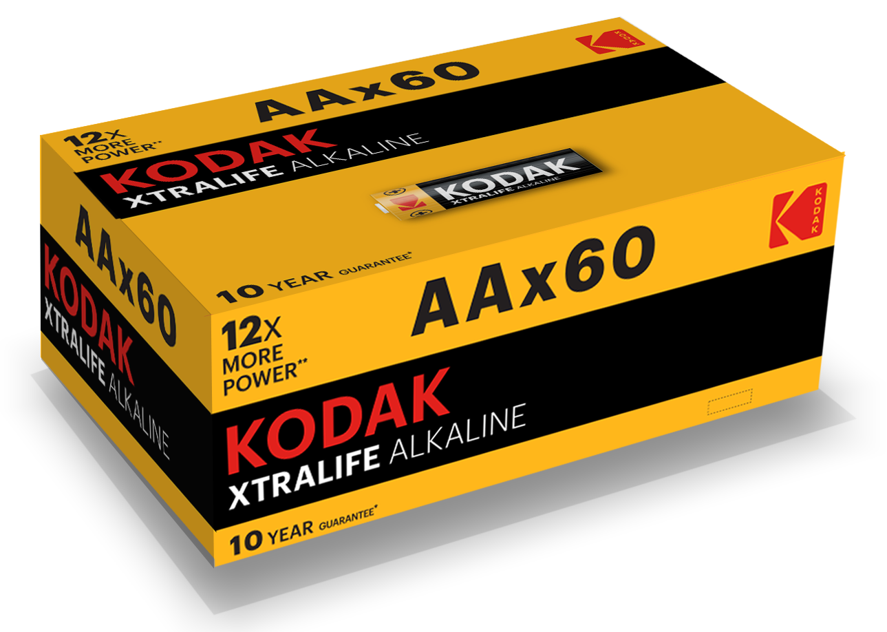 Батарейки LR6 XTRALIFE SH4 colour box 60 KODAK