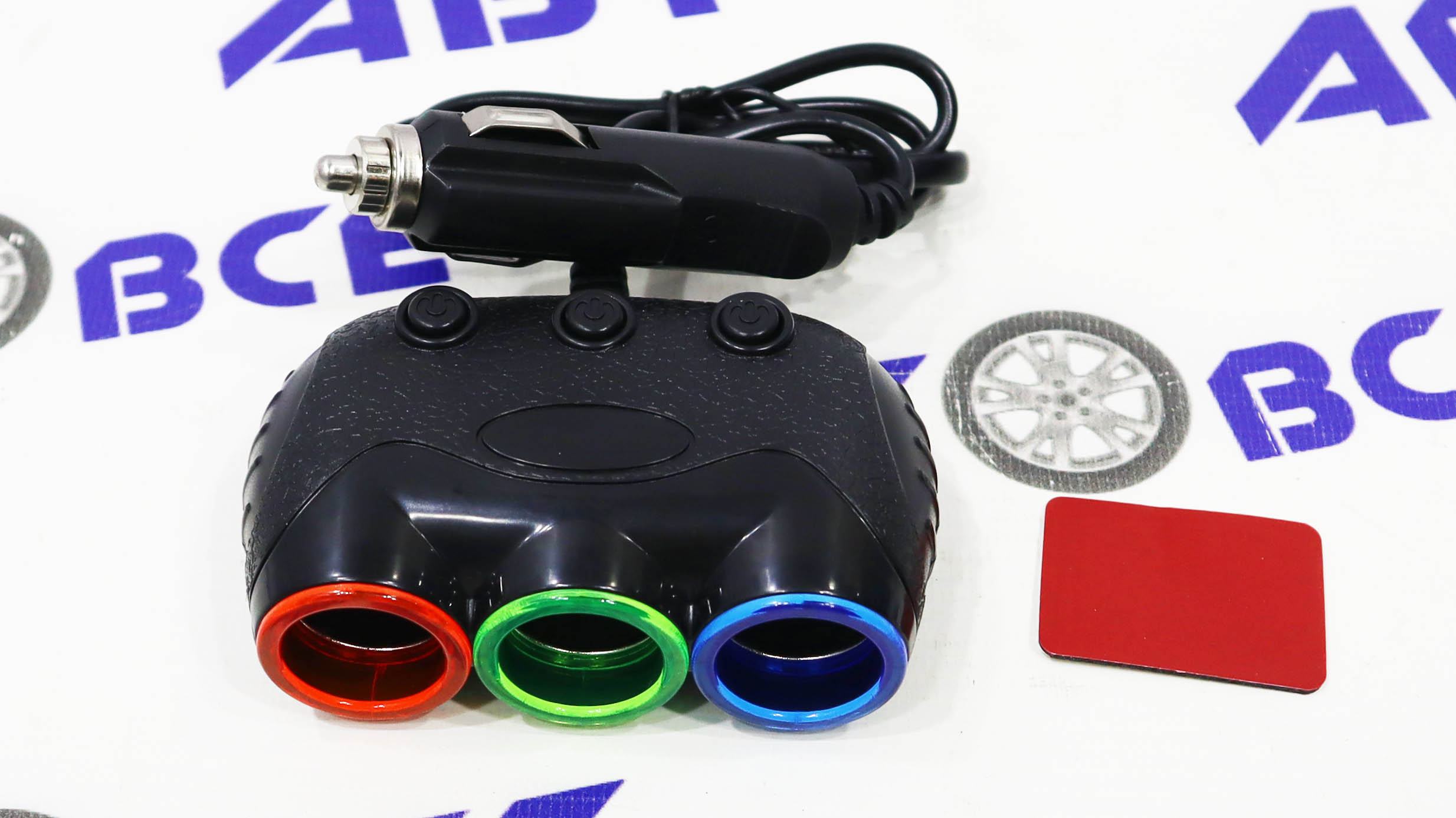 Тройник (разветвитель) 1632 прикуривателя на 3 прикуривателя  OLESSON