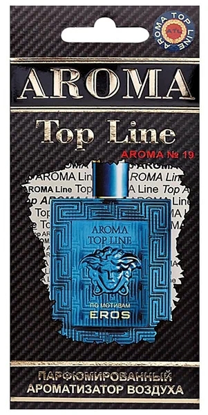 Ароматизатор (освежитель) сухой Мужская линия (лист) №19 Versace Eros AROMA TOP LINE