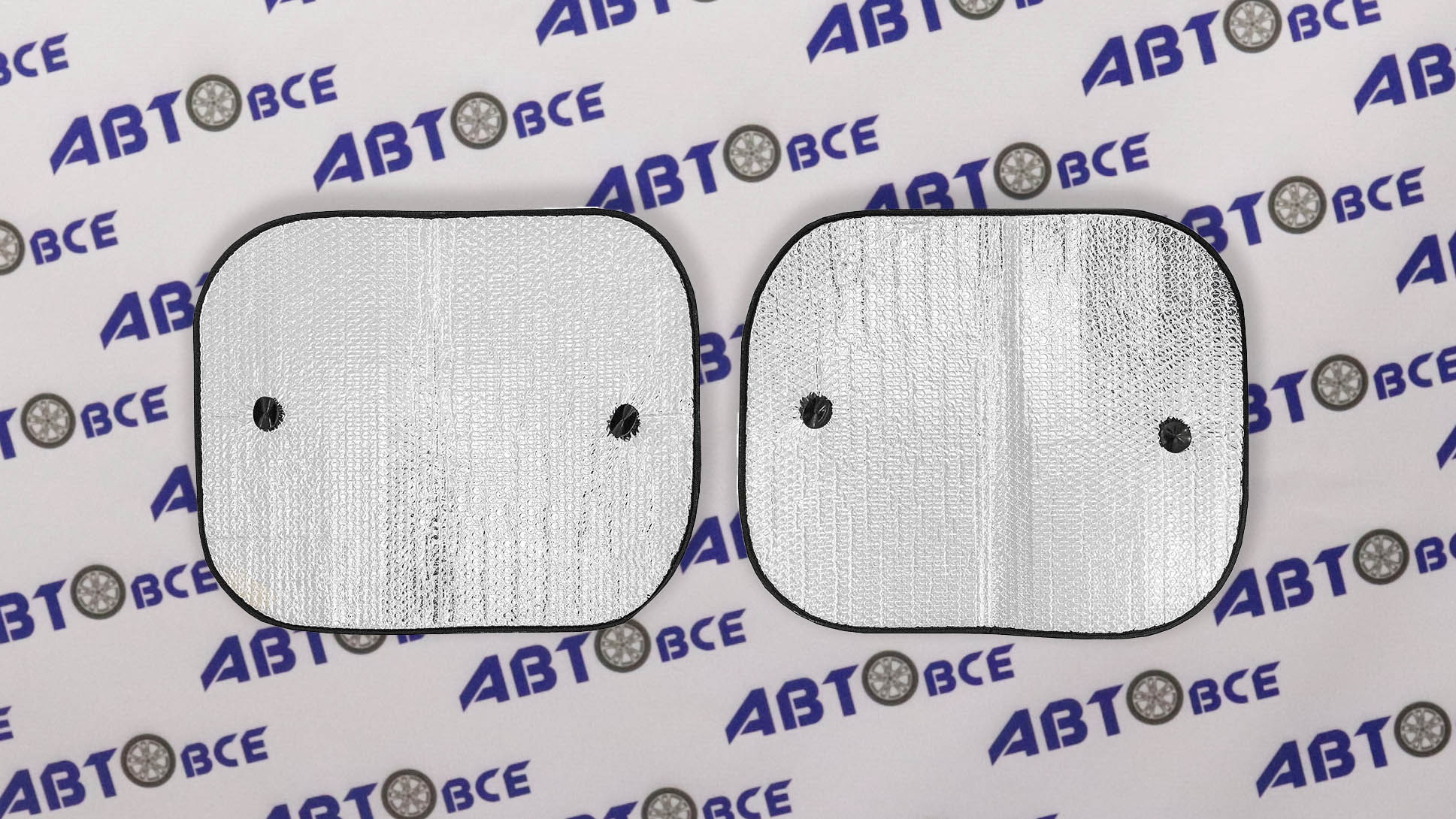 Шторка солнцезащитная на присосках (фольга) на боковые стекла 60*50см (комплект 2шт) SKYWAY