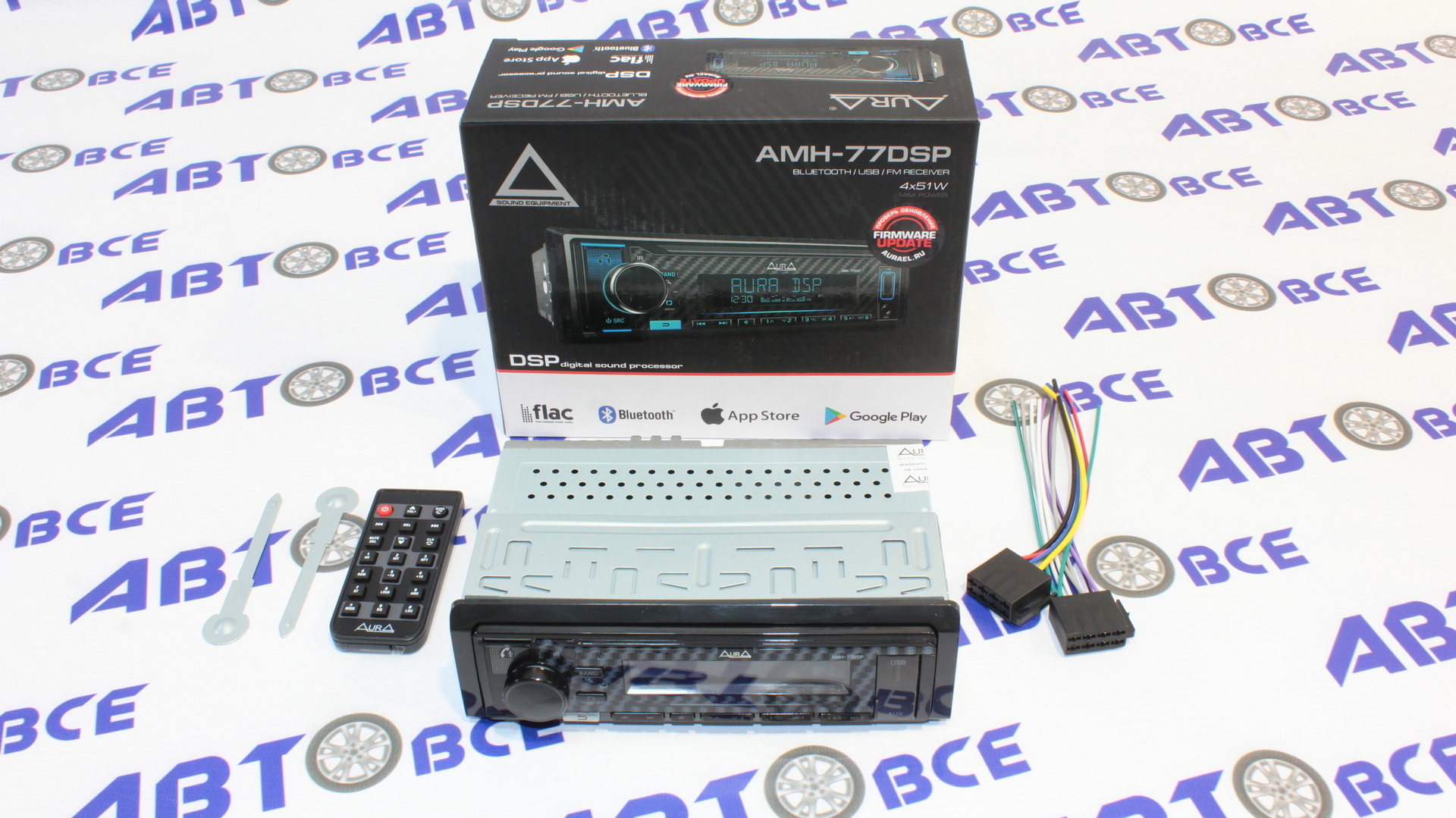 Автомагнитола с DSP процессором AMH77DSP DSP/3RCA/RGB-подсветка 25 полос эквалайзер AURA