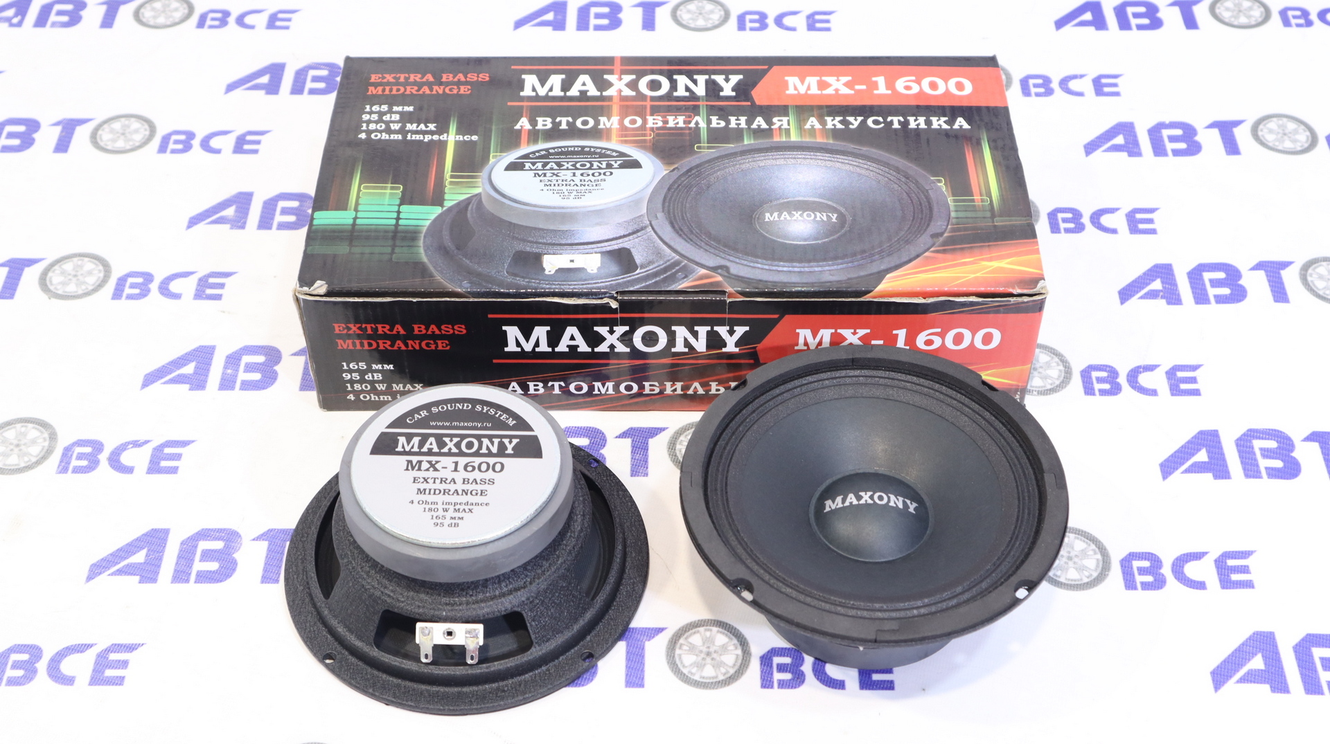 Динамики (акустика) комплект 2шт R16 (mid bass) MX-1600 MAXONY