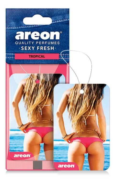 Ароматизатор (освежитель) сухой (лист) SEXY FRESH Тропики AREON