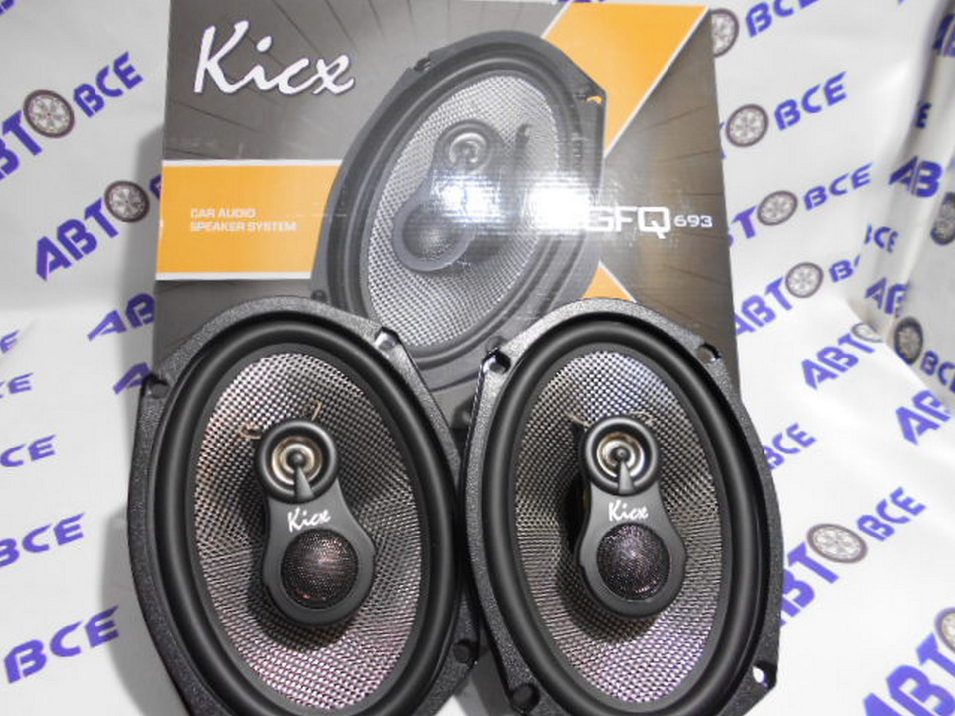 Динамики (акустика) комплект 2шт R=6*9 (овалы) GFQ-693 KICX