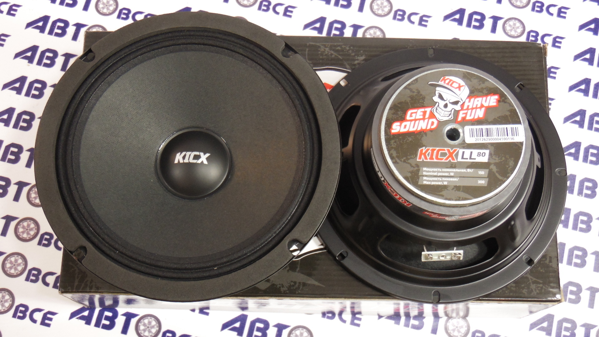 Динамики (акустика) комплект 2шт R20 LL80 (4Ohm) (среднечастотный) KICX