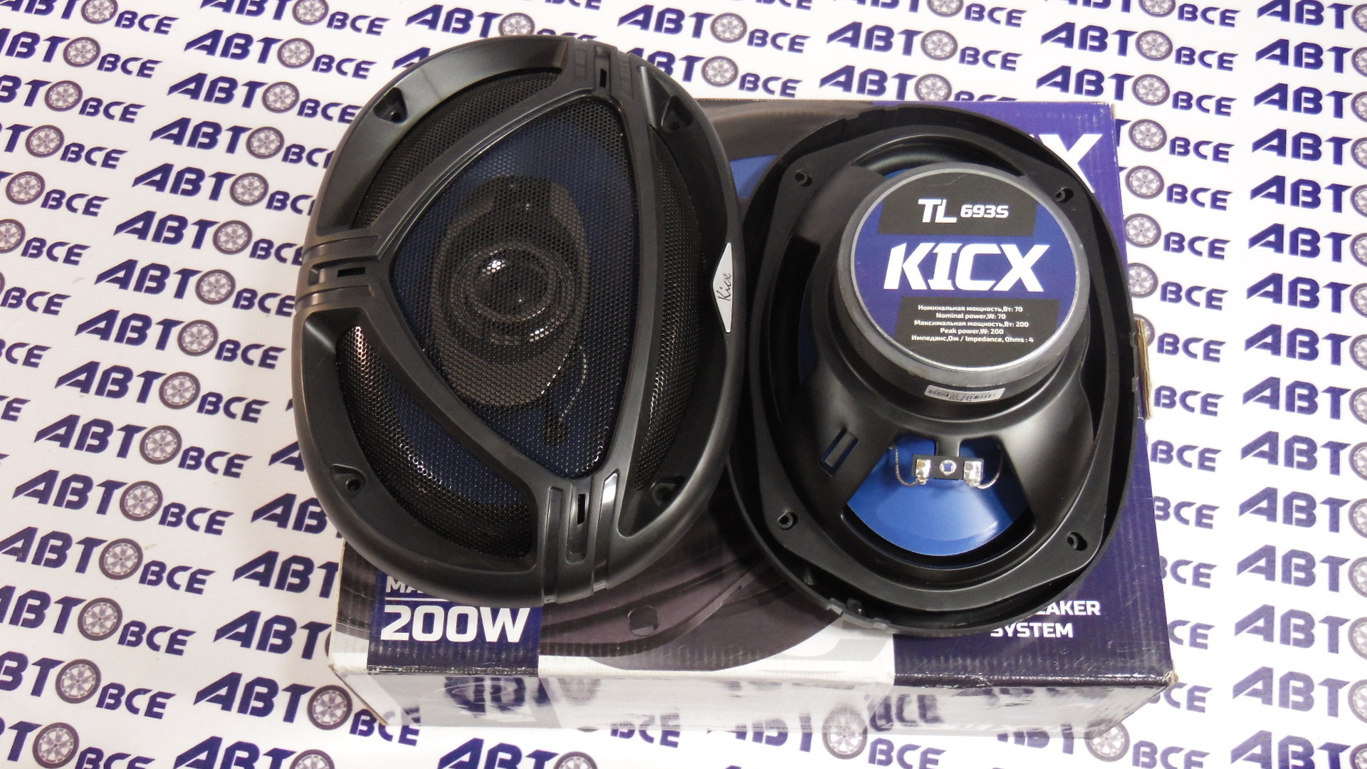 Динамики (акустика) комплект 2шт R=6*9 (овалы) TL-693S KICX
