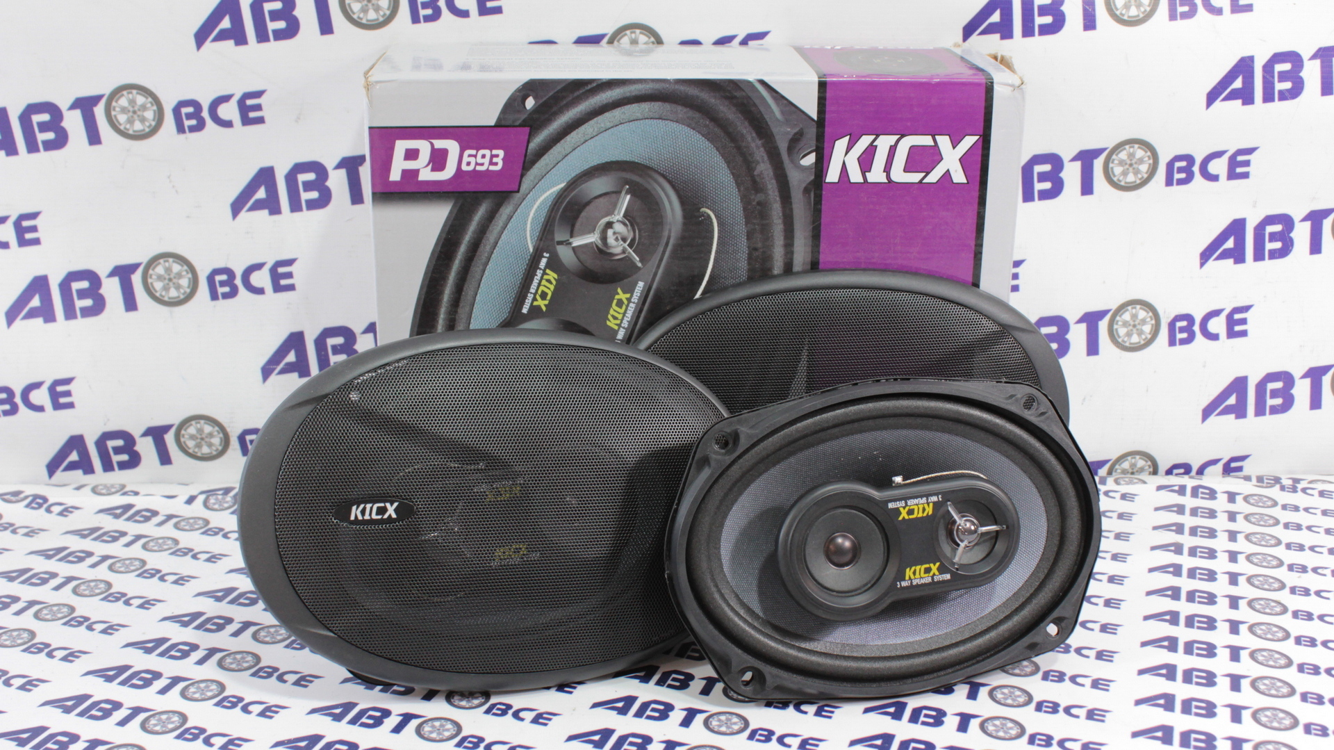 Динамики (акустика) комплект 2шт R=6*9 (овалы) PD-693 KICX