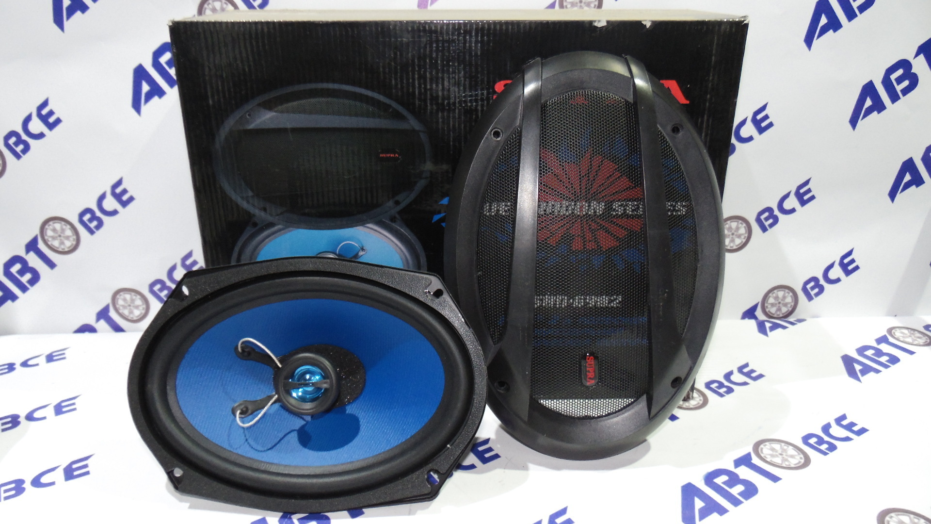 Динамики (акустика) комплект 2шт R=6*9 (овалы) SBD-6902 SUPRA