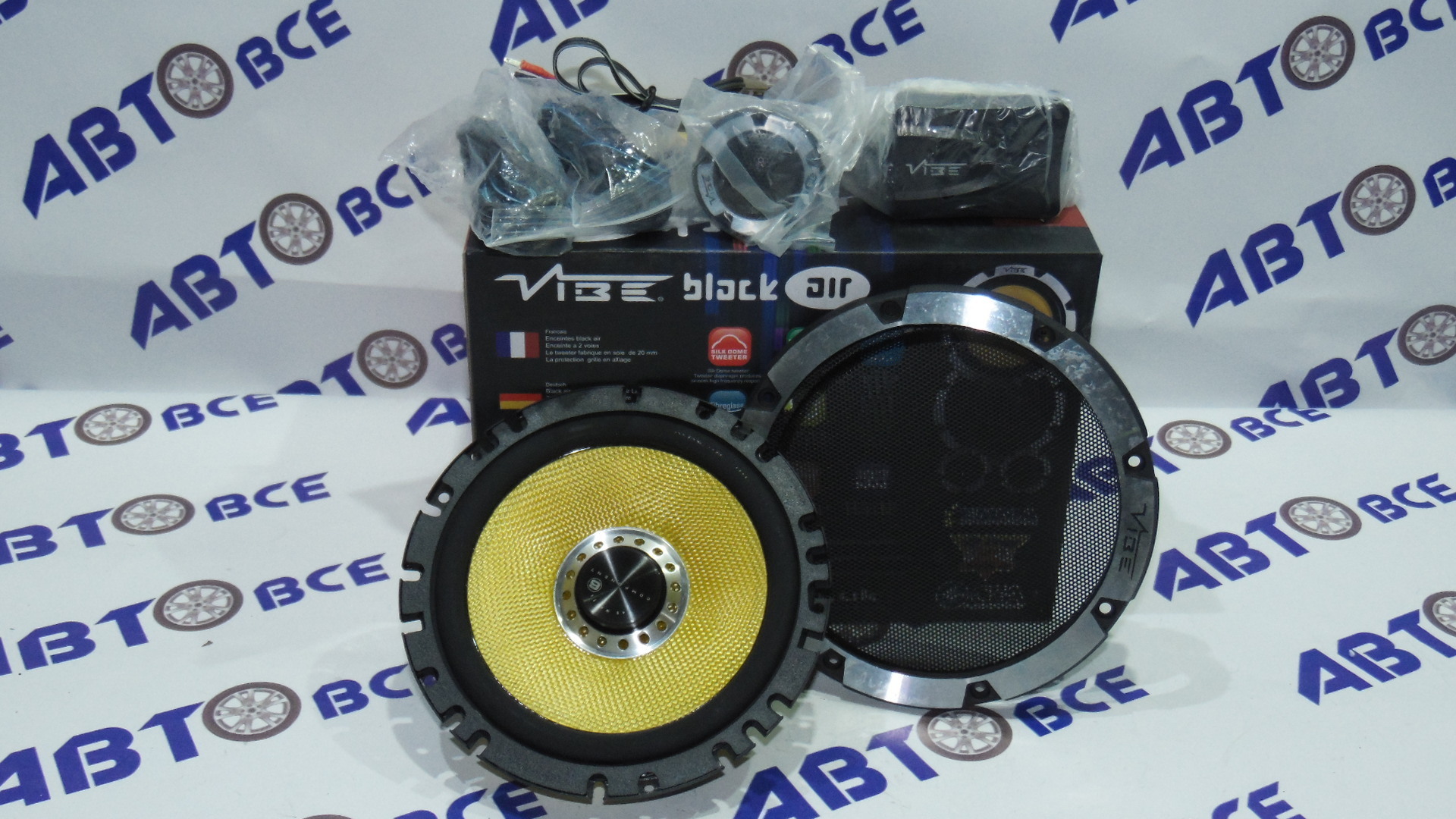 Динамики (акустика) комплект 2шт R16 (2-х компонентные) Black Air 6C-V1 VIBE