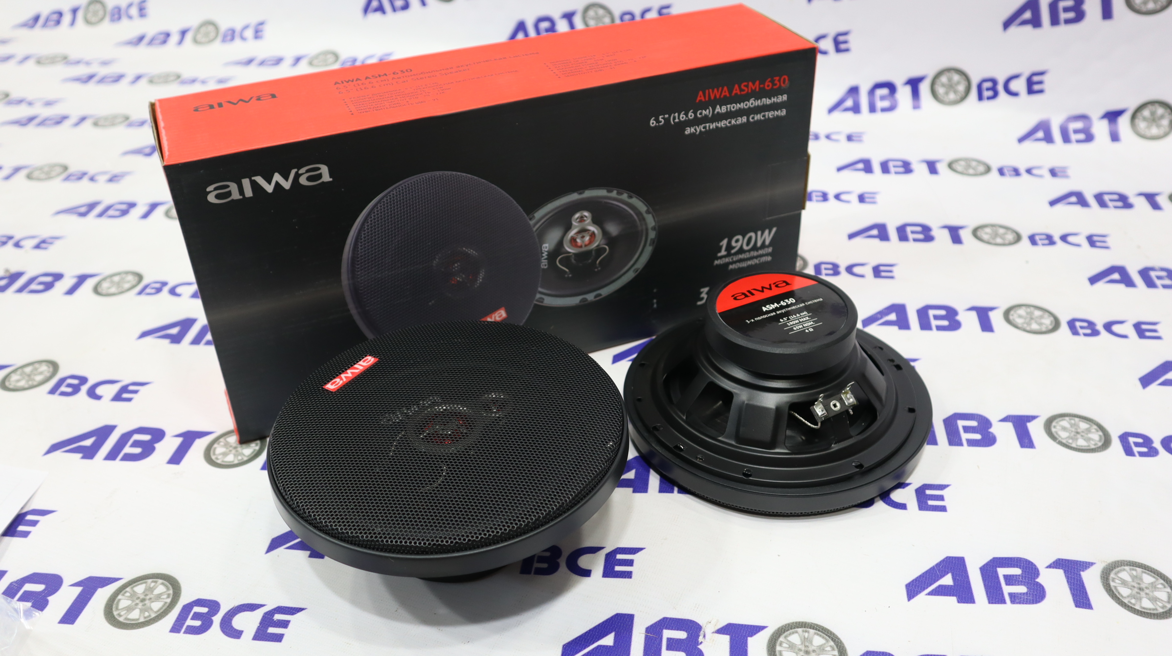 Динамики (акустика) комплект 2шт R16  3-х полосная ASM-630 AIWA