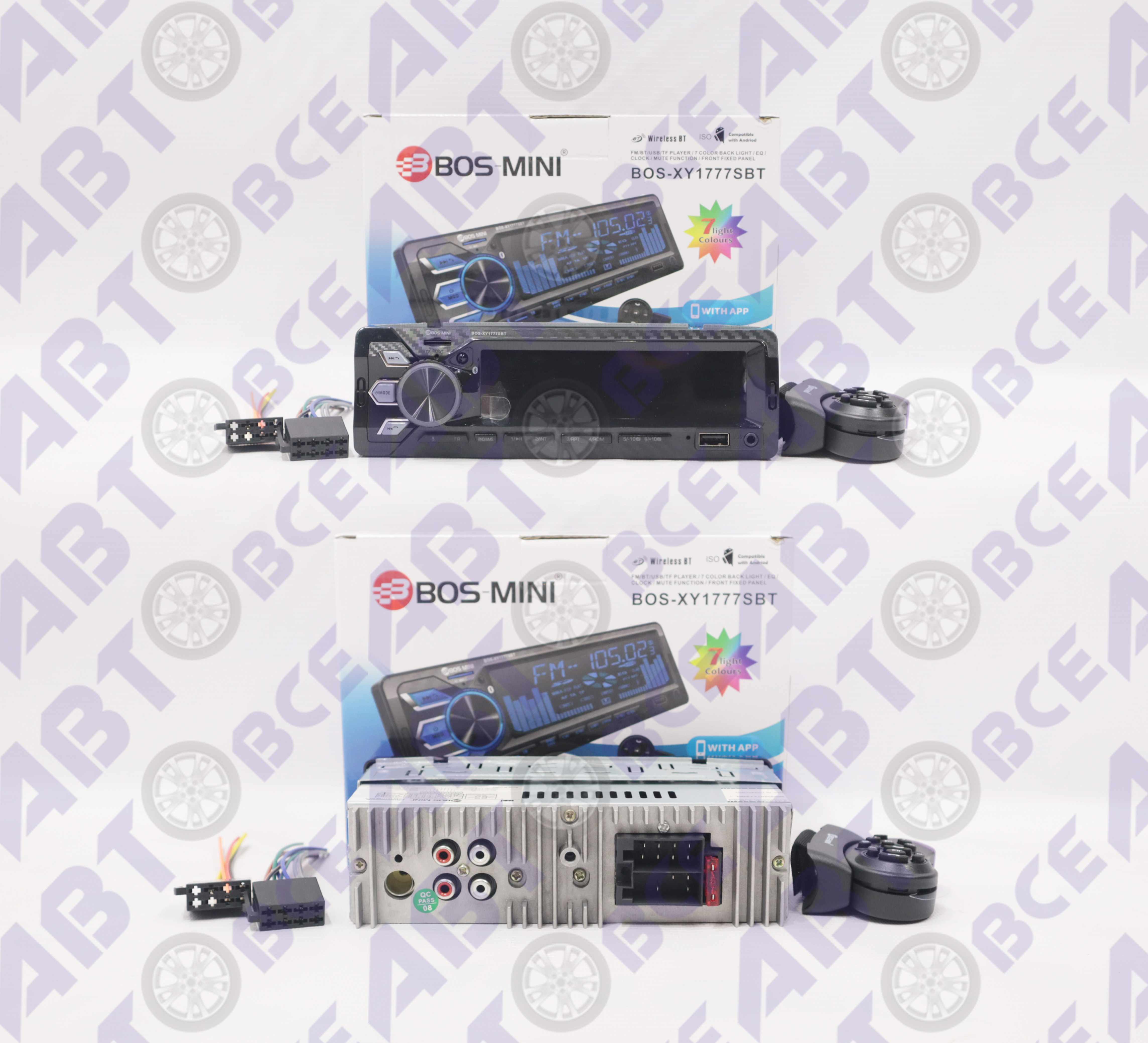 Автомагнитола (магнитофон) 1din (USB/BT/SD/FM/AUX) 1777 PIONEER-OK