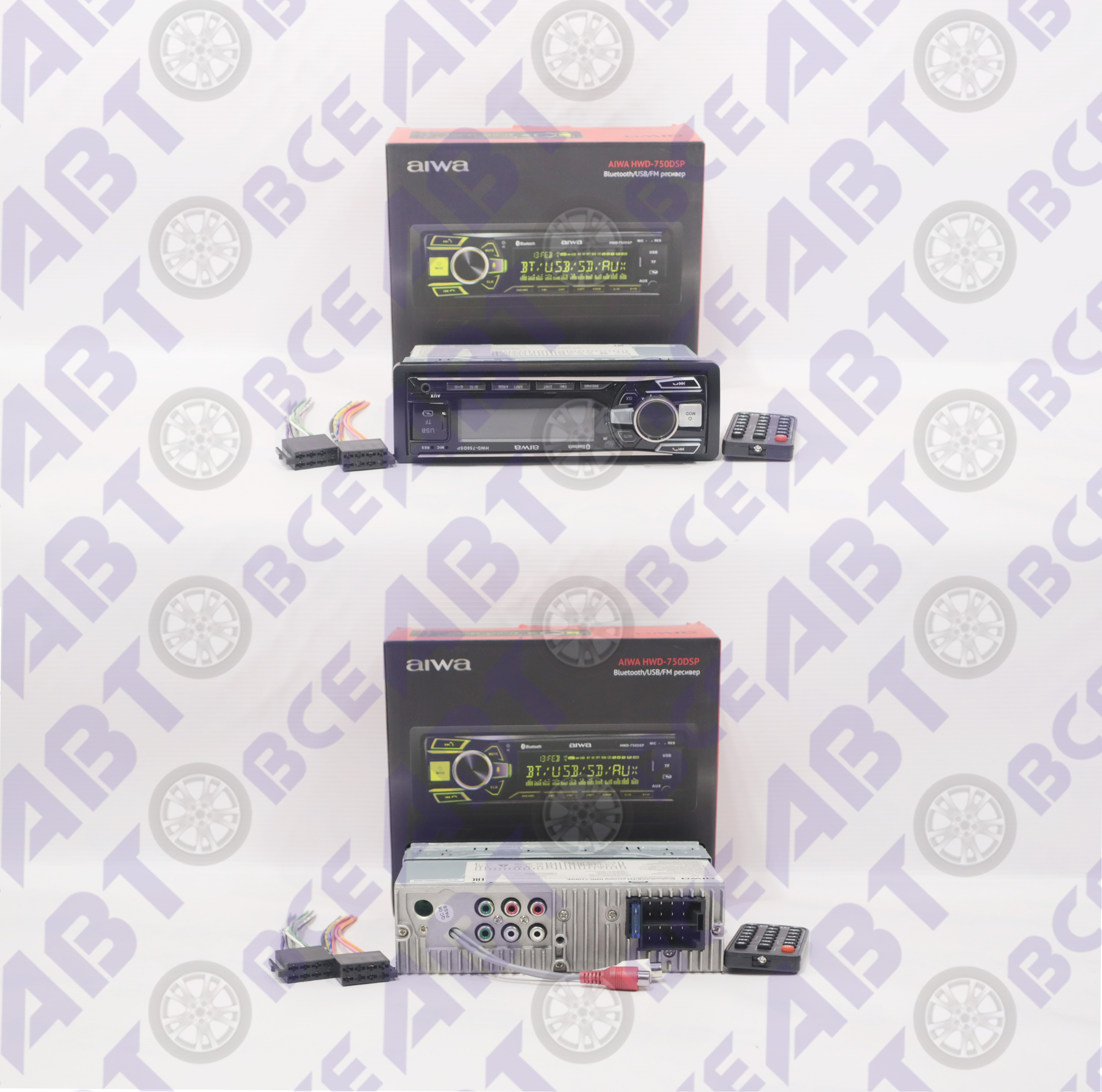 Автомагнитола HWD-750DS процессорная (USB/BT/SD/FM/AUX) AIWA