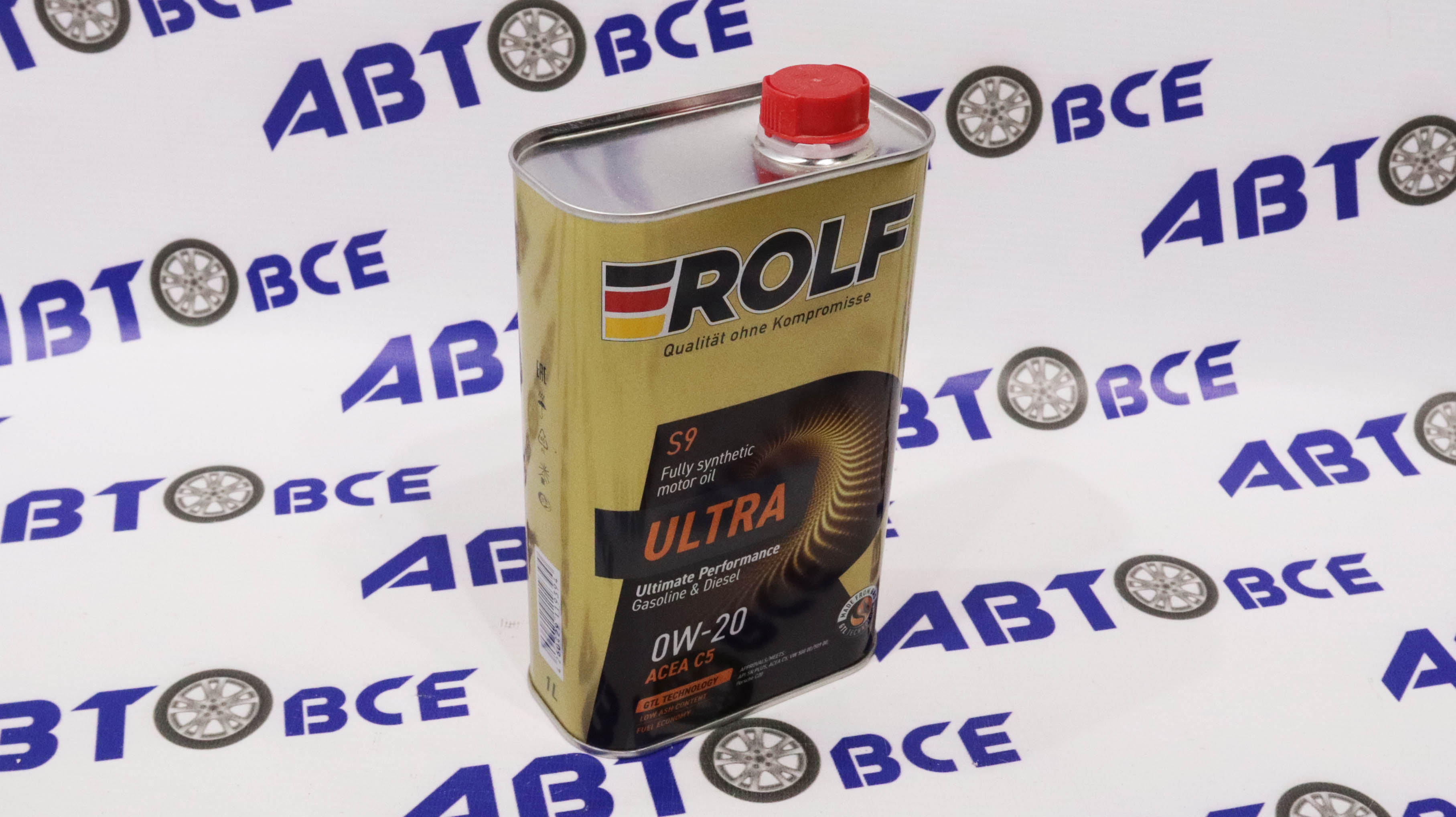 Масло моторное 0W20 (синтетическое) SN API  plus ULTRA ACEA C5 1л (металл) ROLF