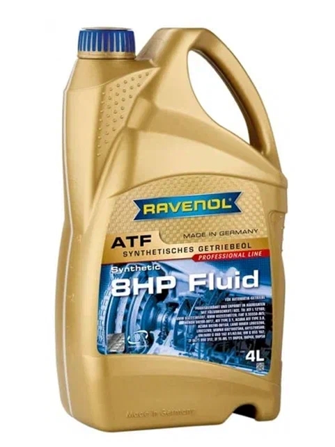 Масло трансмиссионное ATF 8 HP (синтетика+ПАО) 4л RAVENOL