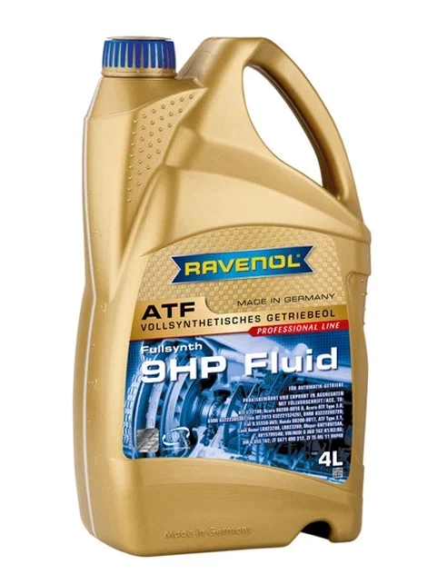 Масло трансмиссионное ATF 9 HP (синтетика+ПАО) 4л RAVENOL