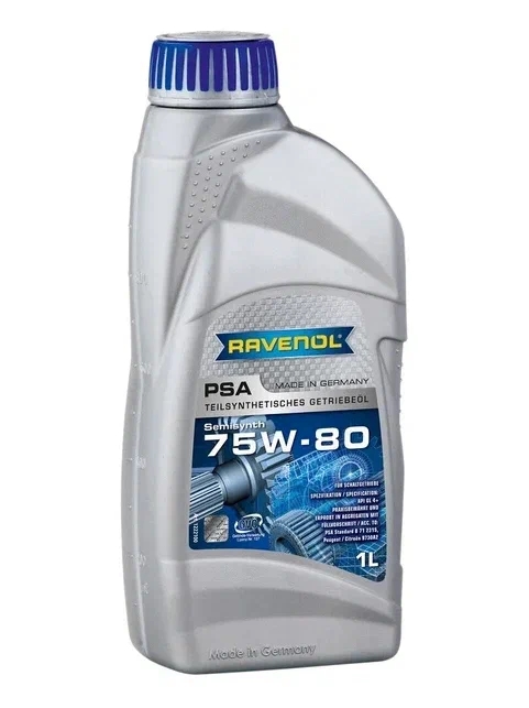 Масло трансмиссионное 75W80 PSA 1л RAVENOL 