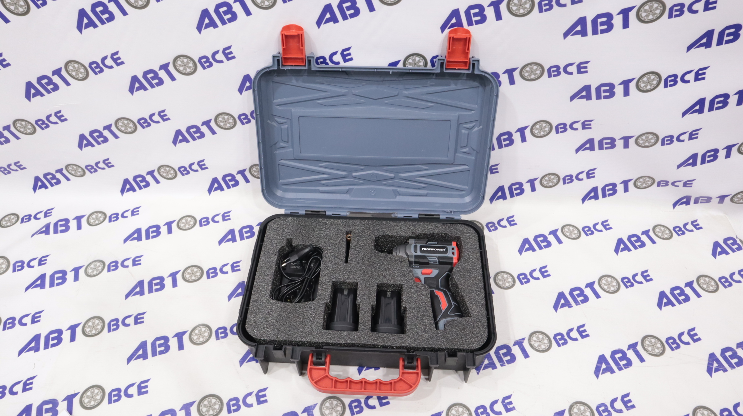 Винтоверт ударный пистолетный 16v 160Hm 2АКБ*2Ач + набор бит PROFIPOWER