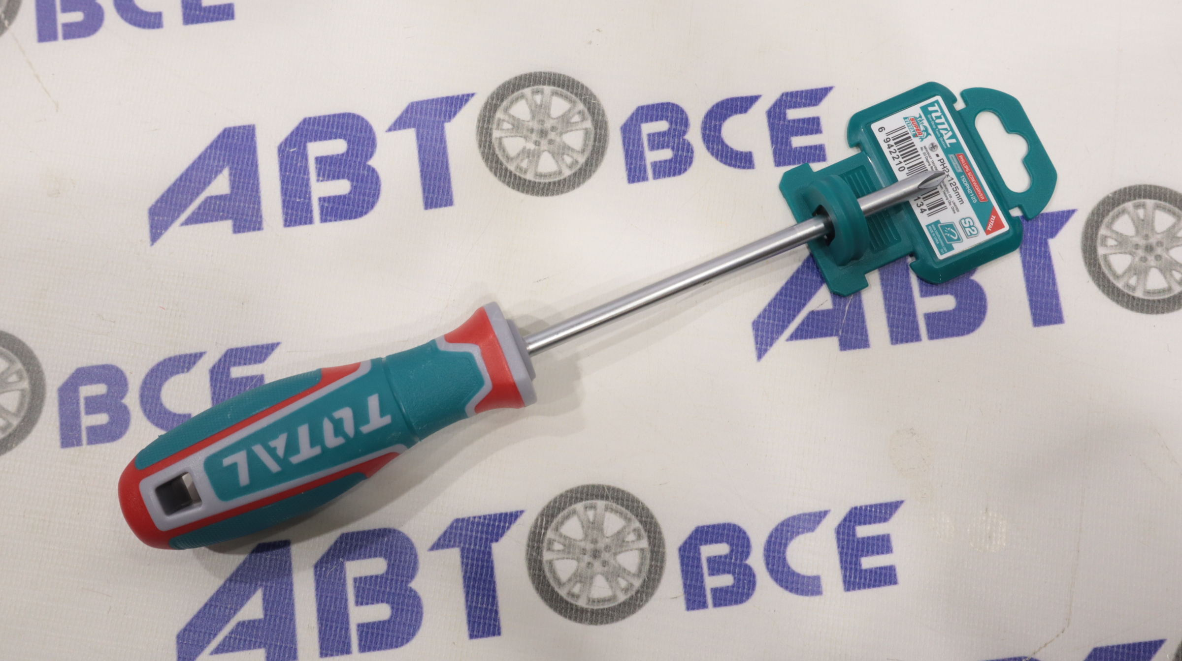Отвертка крестовая PH2*125мм TOTAL